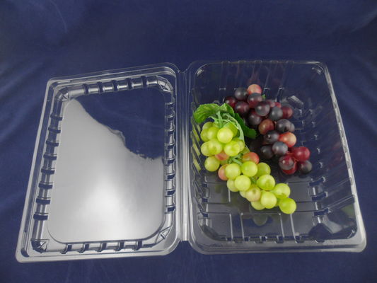 O empacotamento plástico da morango encaixota recipientes da parte superior do ANIMAL DE ESTIMAÇÃO