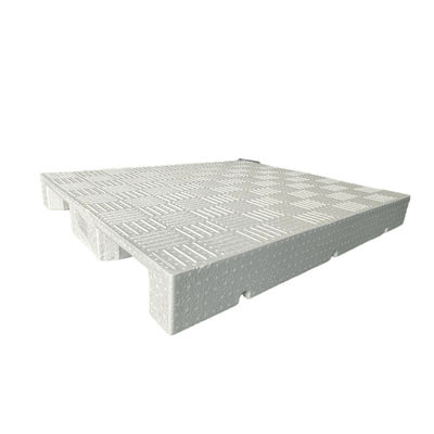 Paletes de plástico de alta capacidade de carga de qualidade alimentar azul/preto/branco 120*100*15cm
